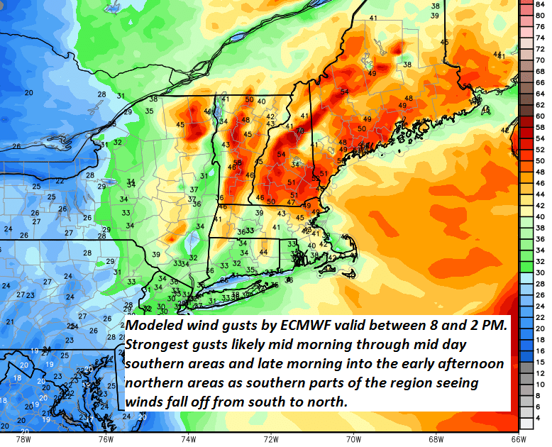 wxeringheights's tweet image. Blustery to windy conditions as a tight #pressuregradient better mixing when the sun comes out...will transfer those higher winds aloft down to surface and especially higher terrain today. Hang onto your hats. Conditions much quieter late today and tonight. #thisisVermont