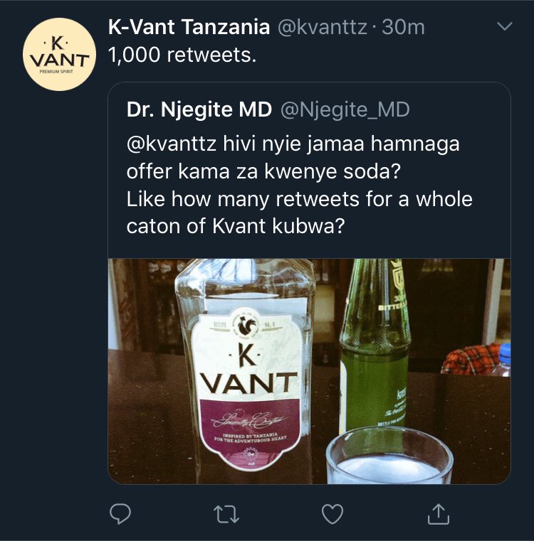 Njegite_MD's tweet photo. Dear Twitter fam all I am asking for ni 1000 retweets nisheherekee na zawadi yangu kutoka
@kvanttz https://t.co/rzPPTu86cu
