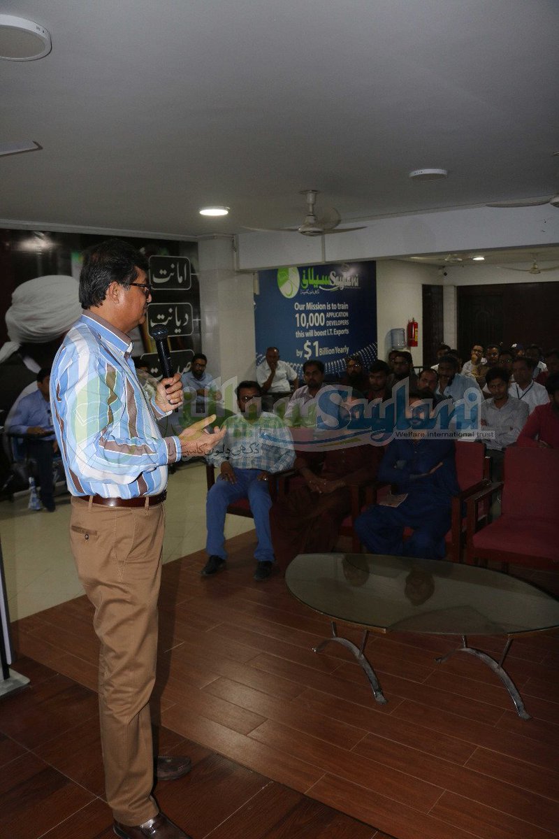 OfficialSwit's tweet photo. #RightNow Mr. Shahzad Sadan, CEO of Ufone, SEVP of PTCL & Ex ED OGDCL
Giving Employee Training Session & Career Advice to all the #HODs, #AreaManagers and #Staff of Saylani Welfare in Head Office.
@SadanShahzad @OfficialSwit @Ufone @OGDCL @PTCLOfficial https://t.co/UUFrXGLdhx
