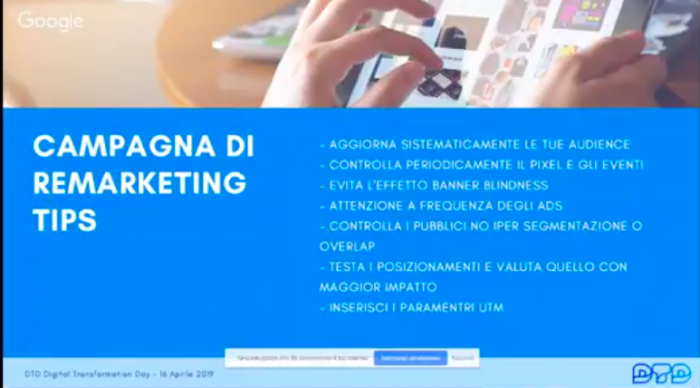 I #consigli per una buona campagna di #remarketing da <a href="/cristabella/">Cami</a> #DTDItalia