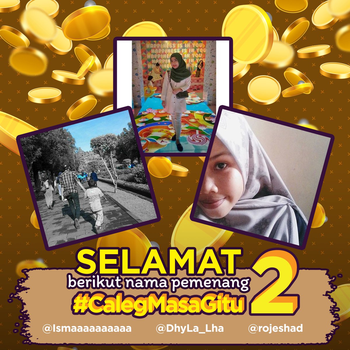 Gak perlu merasa heran kalo kalian menang. Anggap aja, dewi fortuna lg berpihak kpd org2 yang lagi fakir pulsa. Jadi, kirim nomor kalian via DM biar horang kayah inih bisa segera memprosesnya. Gass!

@Ismaaaaaaaaaa <a href="/DhyLa_Lha/">DiLa Nasution</a> @rojeshad 

#UnboxingCaleg #TemanRakyat #CalegMasaGitu