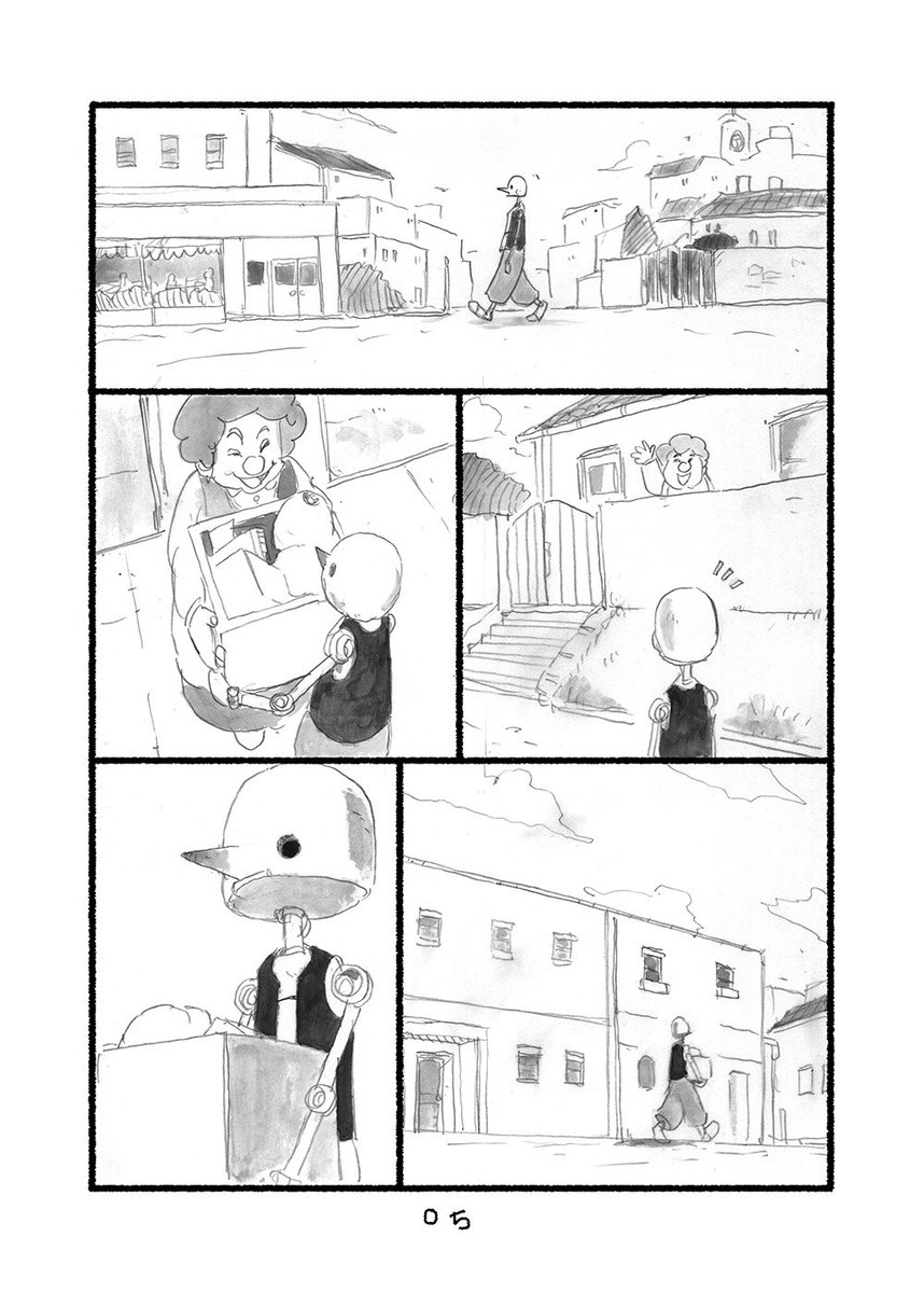 マンガ「ものがたりはつづく」32ページのサイレントコミックです。
物語をテーマに、小さな女の子とロボットの交流を背がいた作品です。
1/8
#マンガ #漫画 #graphicnovels  #silentcomics 