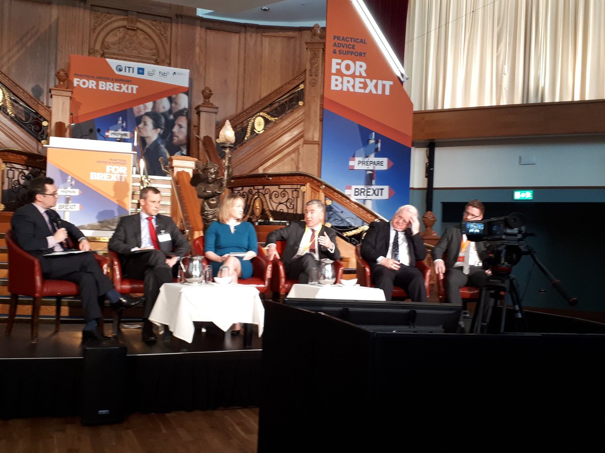 durkandonal's tweet photo. Q&A Panel at #practicalbrexit @InvestNI @Inter_Trade @IoDNI @NIChamber @FSB_NI https://t.co/yzf2mljfVK