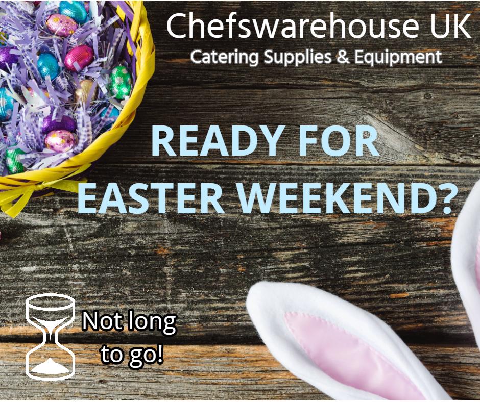 Easter weekend is fast approaching - have you got all the supplies you need? Order today / tomorrow to be assured of delivery in time. #chefs #catering #Hospitality #restaurant visit chefswarehouse.co.uk
