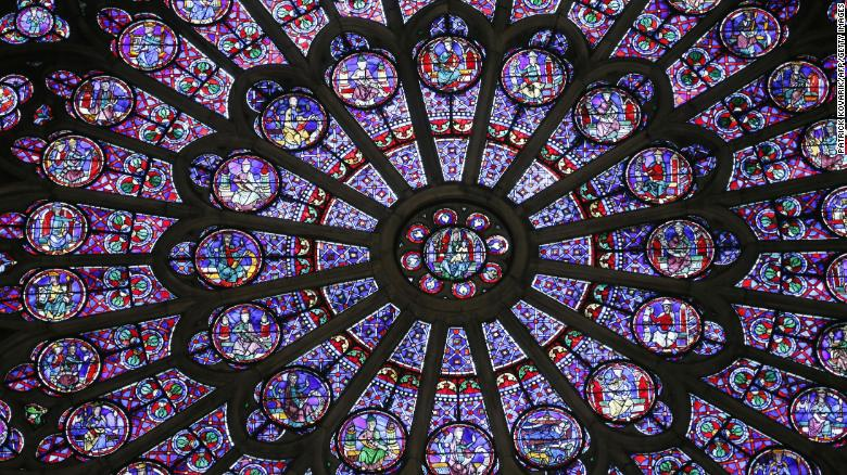 cnni's tweet photo. Notre Dame's rose windows are safe after the fire https://t.co/AROXQFMsha https://t.co/sVc8c2mVI8
