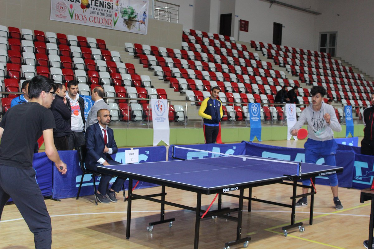 GSB_Mus's tweet photo. Kredi Yurtlar Genel Müdürlüğü 24. İllerarası Masa Tenisi Turnuvası Yeni Spor Salonumuzda tüm hızıyla devam ediyor. @hamzayerlikaya @sinanaksu @mehbaykan @KYK__Mus https://t.co/qfxzaMG0GI