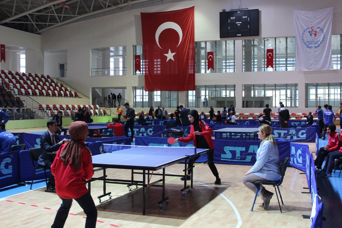 GSB_Mus's tweet photo. Kredi Yurtlar Genel Müdürlüğü 24. İllerarası Masa Tenisi Turnuvası Yeni Spor Salonumuzda tüm hızıyla devam ediyor. @hamzayerlikaya @sinanaksu @mehbaykan @KYK__Mus https://t.co/qfxzaMG0GI