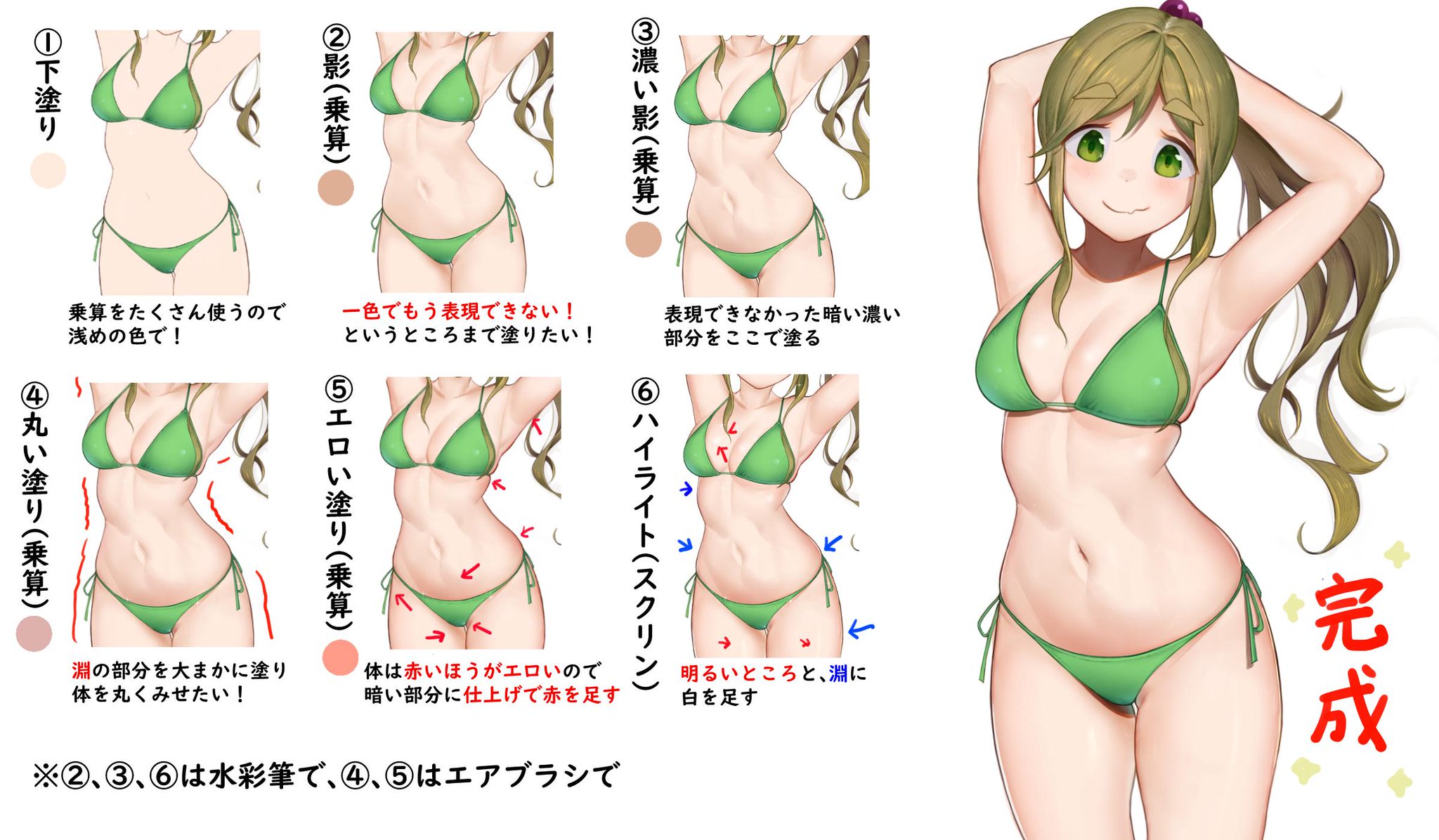 残部ロッタ ちょっと肌の塗りを確立してきたのでまとめ 犬山あおい 塗り方 T Co Tcnqrnn8p3 T Co Dgfztnwtqf Twitter
