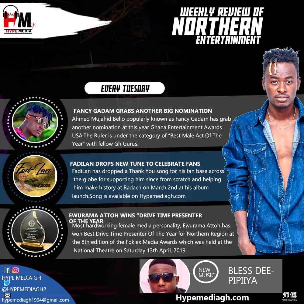 HDablee's tweet photo. ENTERTAINMENT THIS WEEK IN NORTHERN GHANA.
And Making Headlines Are @FancyGadam2, @Ramalish, @fadilan__, @BlessDee4 & @IsRahimofficial.
POWERED BY: @HypeMediaGh2 https://t.co/2cJIkinH0B