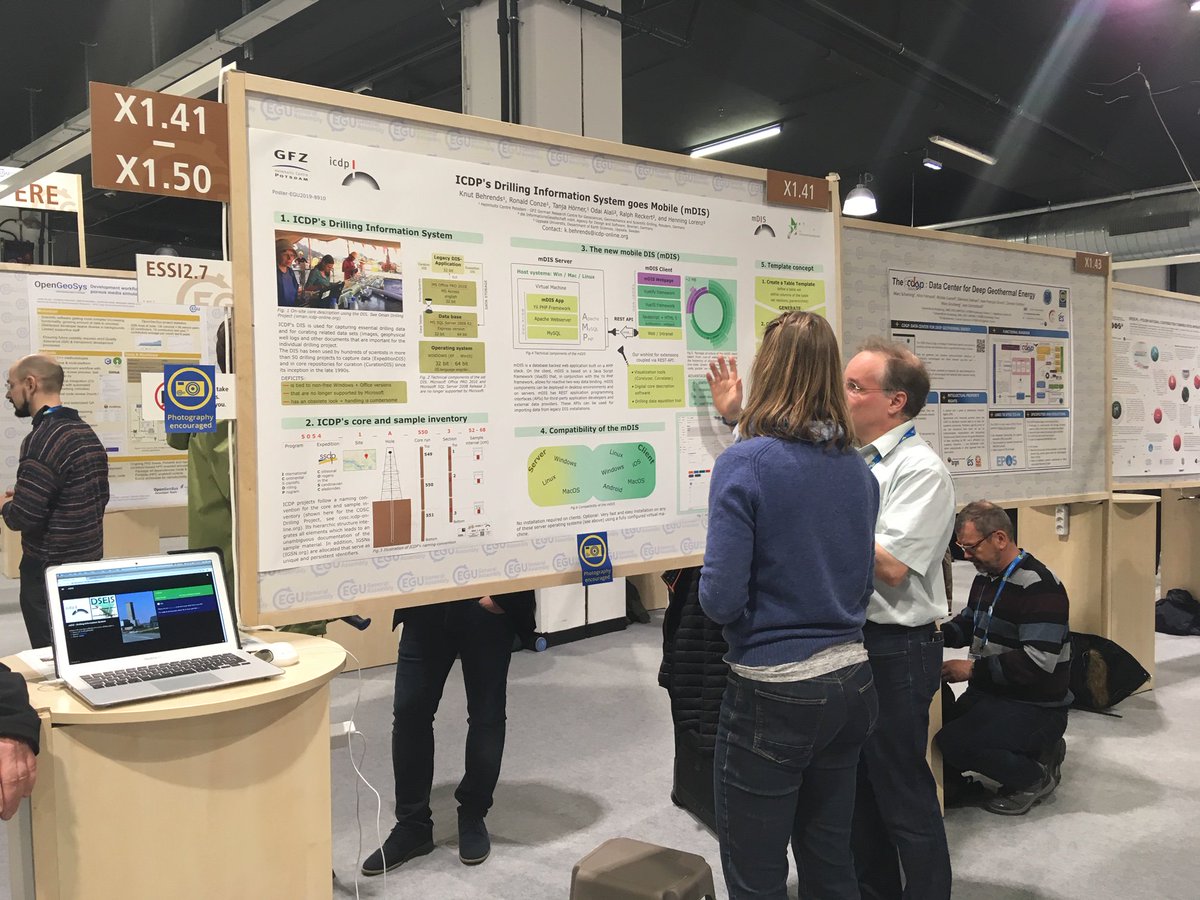 ig_onsocial's tweet photo. #Betriebsunabhängig, #responsive und #webbasiert. Das haben wir für unseren Kunden @icdpDrilling mit dem neuen #mobile #Information #System umsetzten können. Auf der #EGU19 in #Wien stellten sie das #Datenmanagementsystem vor. ©Foto ICDP https://t.co/Bkd0BZkuZY