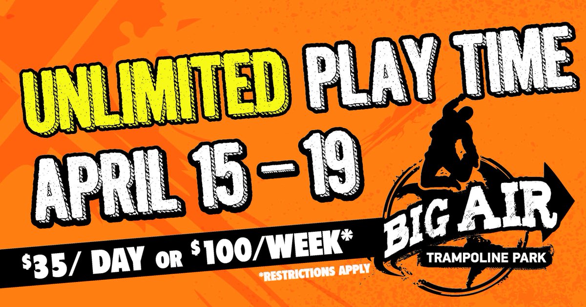 No plans this week? Now you have some!

Thanks again to Big Air Greenville for its support of Northwood Little League!
