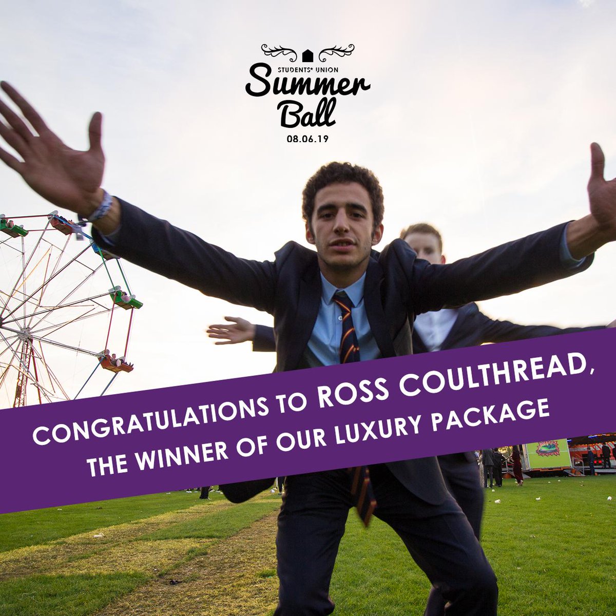 🥁 Drum roll please! 🥁

Congratulations to Ross! He's the winner of our luxury package. Ross, check your emails! 

#essexsb19