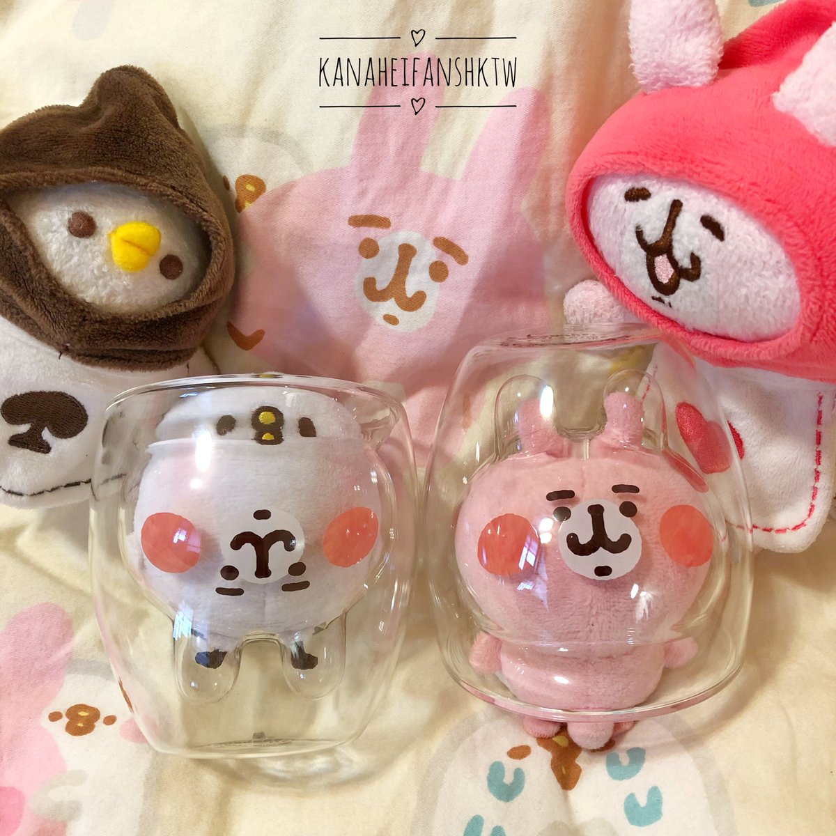 Kanaheifanshktw Ar Twitter 兔兔雙層玻璃杯 跟香港p助 兔兔匙扣 再用愛麗絲p助 兔兔合照 還有杯緣子 Kanahei 卡娜赫拉