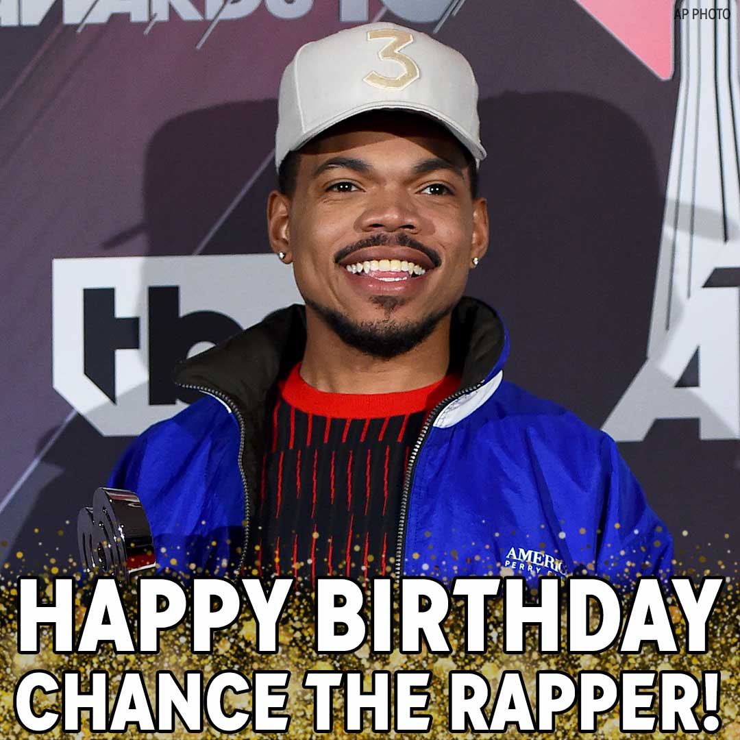 Happy Birthday, Chance the Rapper! We hope the three-time Grammy winner has a great day. 