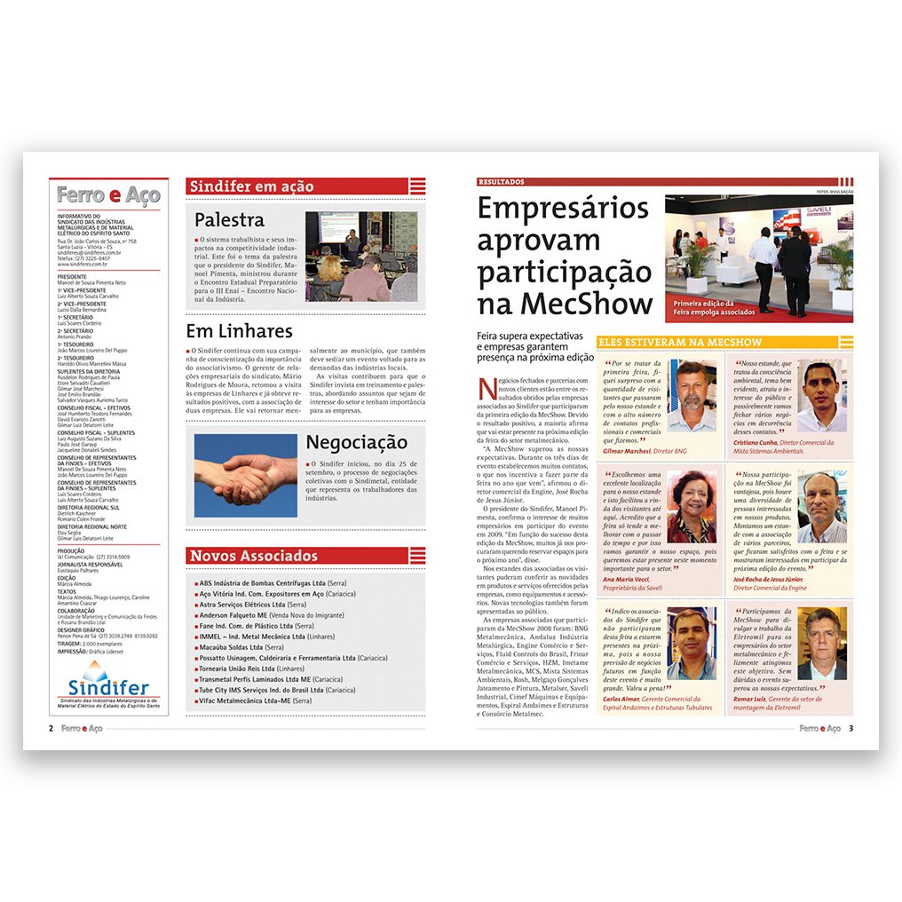 renonpena's tweet photo. Ferro e Aço foi 4º informativo da parceria Ricardo Hermeto + RenonDesign, nome do meu estúdio em 2008. Na época, adorávamos experimentar tipografias da moda, e estilos gráficos presentes em jornais diários.

#renon #renondesign #designcapixaba #designeditorial https://t.co/RMXAqSLEYd