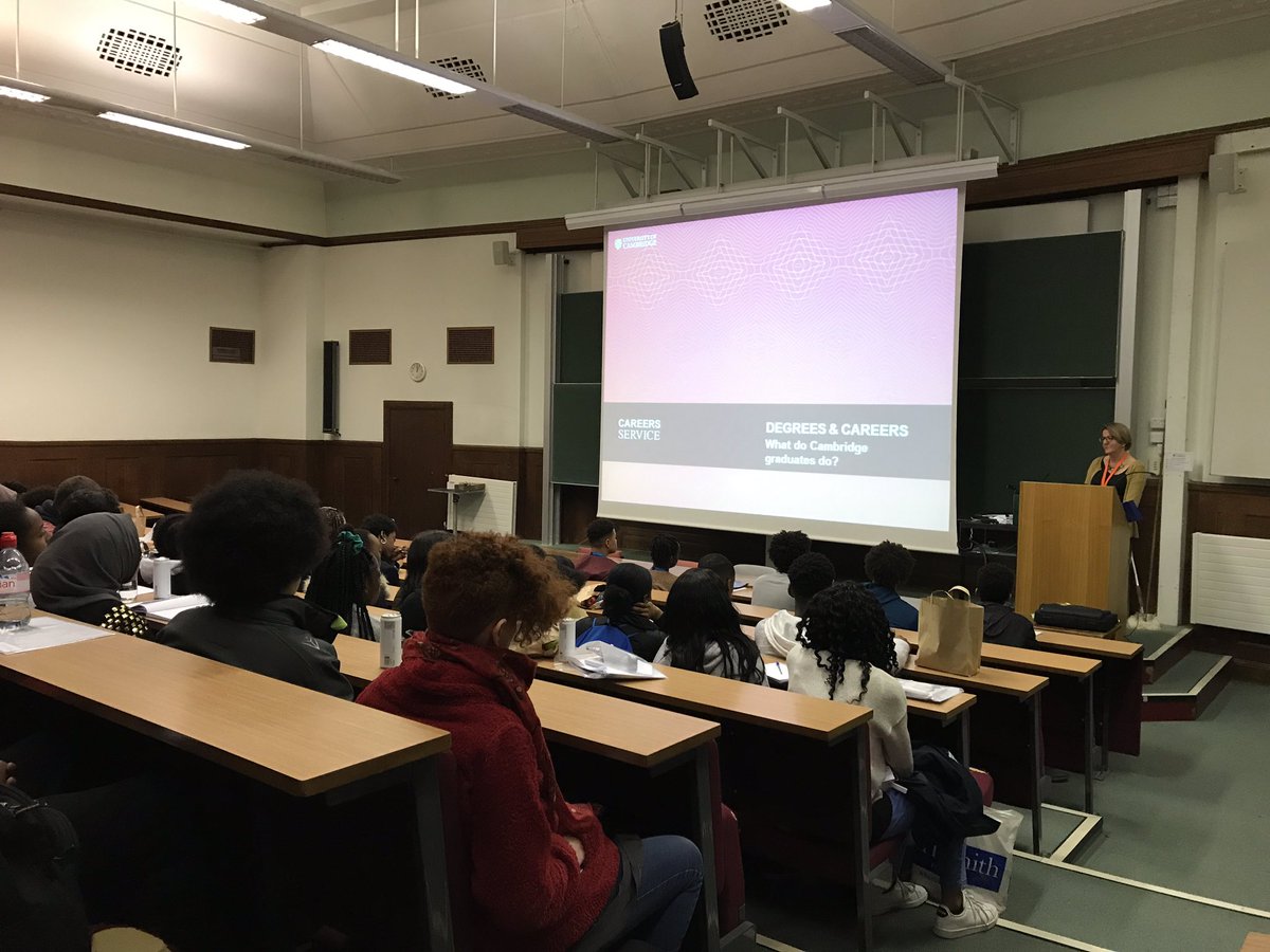 CamOutreach (@archivedcamwp) on Twitter photo After a busy morning of academic lectures, the <a href="/TargetOxbridge/">Target Oxbridge</a> students are hearing about where a <a href="/Cambridge_Uni/">Cambridge University</a> degree can take you with <a href="/unicamcareers/">Careers Service, University of Cambridge</a> #WideningParticipation #careers After a busy morning of academic lectures, the <a href="/TargetOxbridge/">Target Oxbridge</a> students are hearing about where a <a href="/Cambridge_Uni/">Cambridge University</a> degree can take you with <a href="/unicamcareers/">Careers Service, University of Cambridge</a> #WideningParticipation #careers