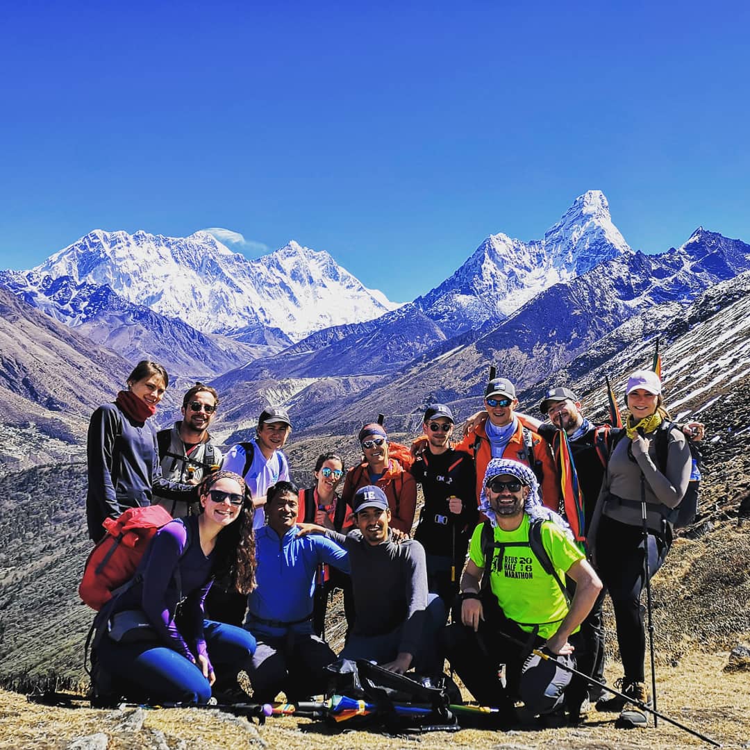 iespega's tweet photo. Last Friday, after starting the trekking in Tengboche, we have reached 4200 meters. Thanks to an amazing day, we could perfectly see the Everest (8848m), Lhotse (8393m) and Ama Dablam (6367m). A great festival of stunning mountains of the Himalayas. #LifeatIE https://t.co/U3KkTJ9iWJ