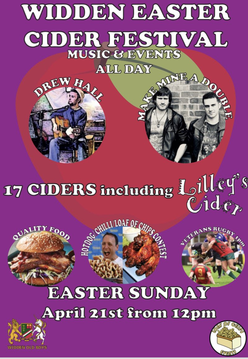 WiddenRFC's tweet photo. This Sunday, come join us for Cider, Music and stupid competitions. Support local rugby. @BBCGlos @GlosLiveOnline @grfu @podsbiglocal https://t.co/l1BAhFgc5T