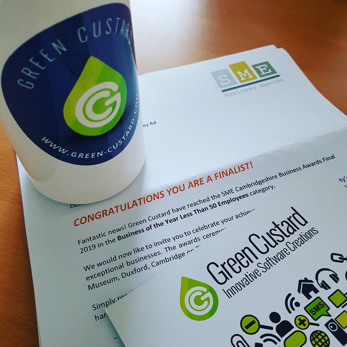 This morning's post was rather exciting ... @gcsoftware is a finalist for the SME Cambridgeshire Business Awards Business of the Year! We're looking forward to the awards ceremony already @Awardschamp - thanks for making our day. #SMECambs #CambridgeBusiness #CambridgeSoftware