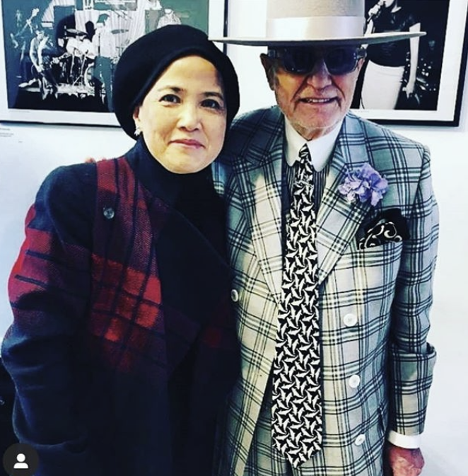 SohoGeorge's tweet photo. @Theunclosedeye with #miekoshimizumico after her performance for Record Store Day @TheMuseumOfSoho @sohosocietyw1 https://t.co/64ZCcfDJOi