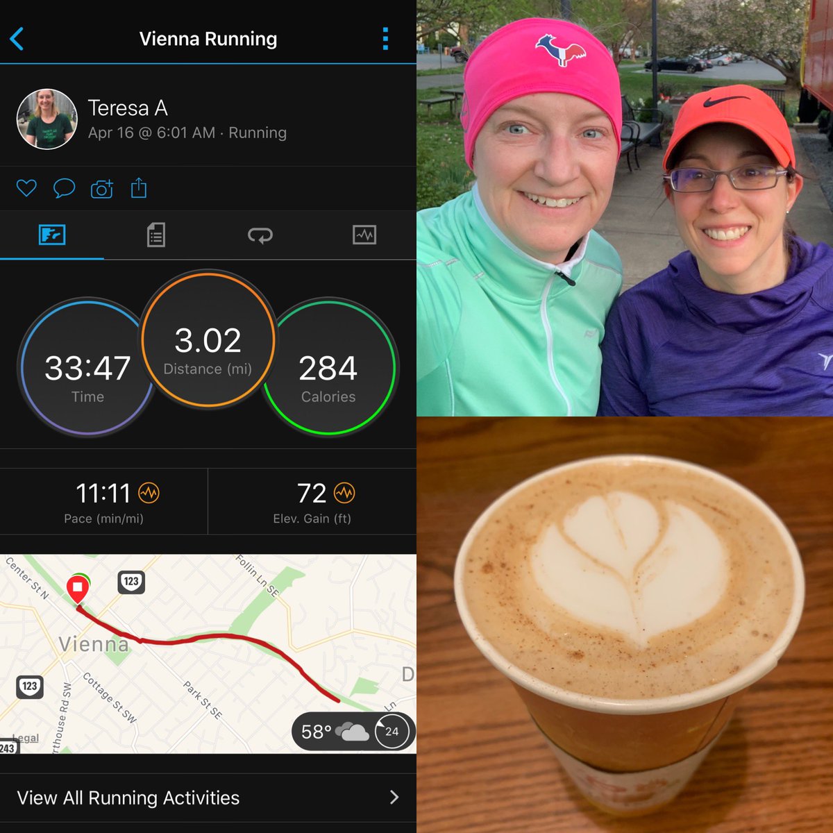 TeresaLill262's tweet photo. Since it’s #twoadayTuesday today, kept it to a short run with longer intervals. #injuredrunner #gettingstronger #momsrunthistown #MRTT #Irunoncoffee https://t.co/cCBql4LDSe