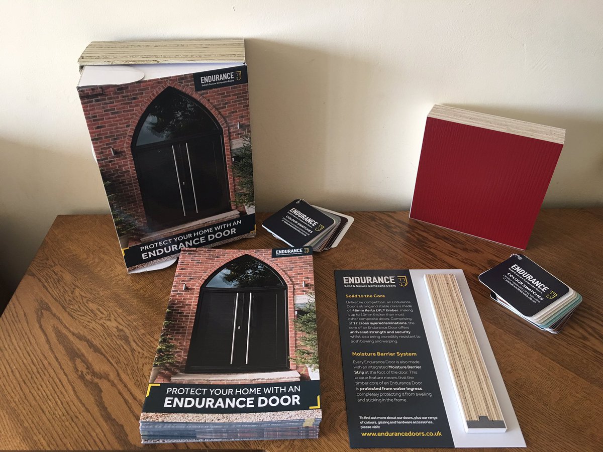 silikaltd's tweet photo. Thanks for the @EnduranceDoors sample box @scottfoster90 - it will really help in demonstrating the doorโs USPs #sellthedifference. #solidtothecore https://t.co/RhNZ0Pptx2