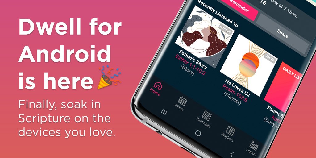 Dwell for Android is here! 🎉 
dwellapp.io/launch