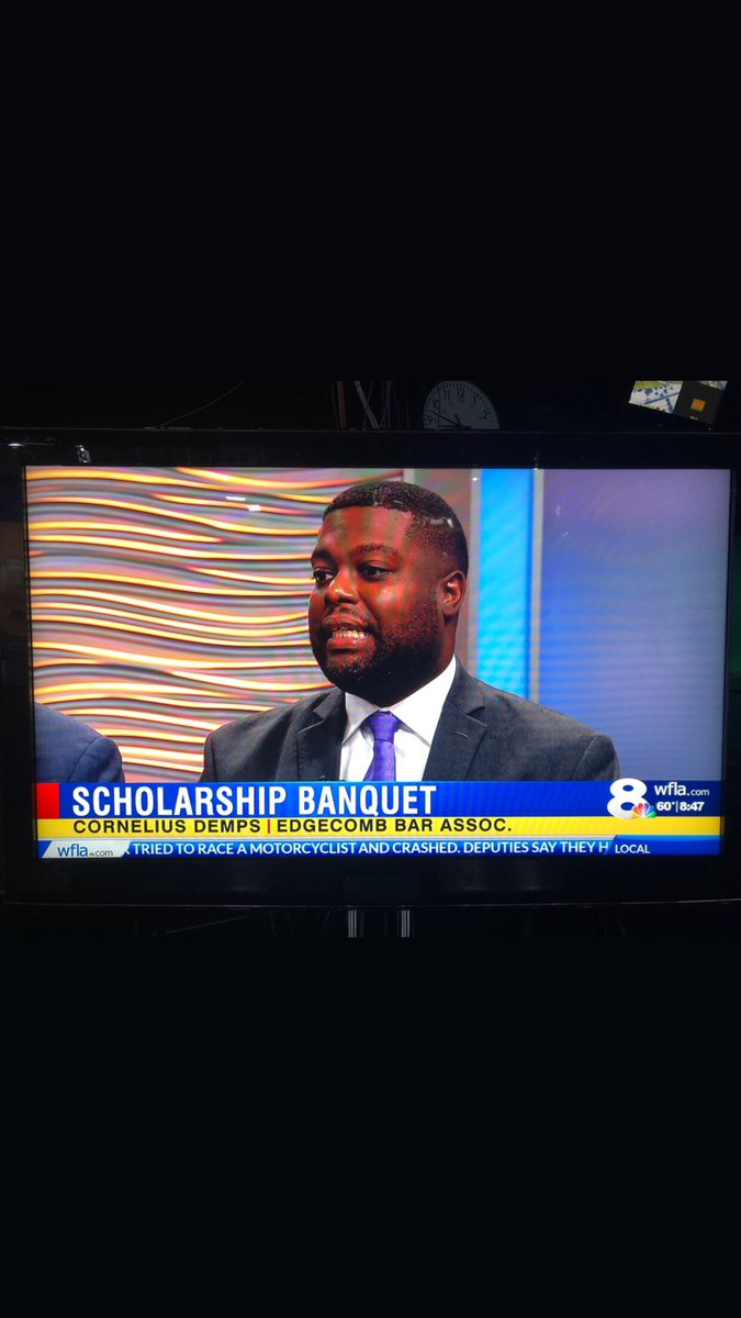 EdgecombBar's tweet photo. VP #TravisCoy and Press. Sec. @dempsesq spoke this morning at @WFLA to promote our upcoming scholarship banquet @HiltonTD. Buy your tickets today! @WFLAGayleG @WFLAMelissaM #mygeba  #tampa #florida #lawyer #lawyers #blacklawyer #blacklawyers #blackattorney #blackattorneys https://t.co/MV4BGFFrBE