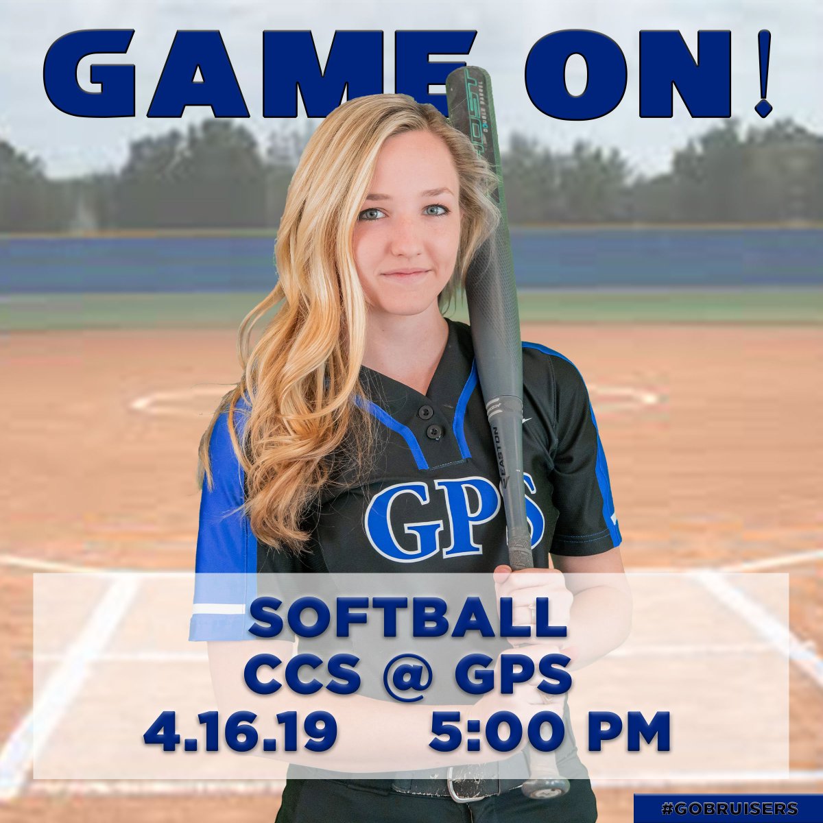 BruiserSports's tweet photo. It's #GameDay for Bruiser Softball! GPS hosts Chattanooga Christian at 5:00 PM. Come out and cheer on the Black and Blue! #GBB #GoBruisers ☀️ https://t.co/QinDIU3Wwr