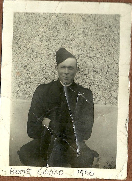 My Granny Hood used to talk about the Belfast Blitz (April-May 1941). They could see the flames in the night sky from their farm outside Ahoghill, Co Antrim, which is 31 miles away from Belfast city centre! : my Granda Hood in his Home Guard uniform, 1940.  @Love_Antrim