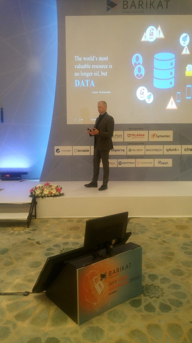 BarikatSibGuv's tweet photo. Now at #BARIKATSummit2019 #istanbul Piotr Kluczwajd's presentation "How security of data and applications has evolved into highly intelligent defense" #BarikatGlobal #CyberSecurity2019 #Barikat2019 #Barikat #BarikatCyber2019 #Cybersecurity @Imperva https://t.co/HAI4qCBRPf