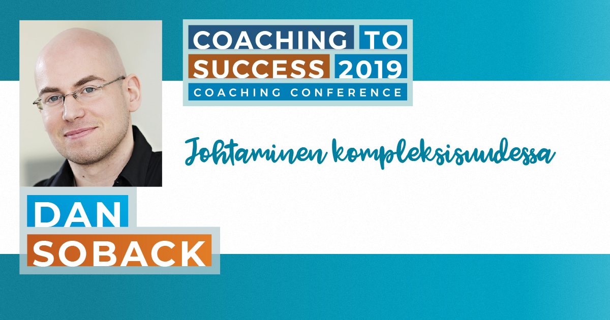 coachingfinland's tweet photo. Maailma ei ole koskaan ollut yhtä kompleksinen kuin nyt. Tämä haastaa johtajat löytämään aiempaa monitahoisempia tapoja reagoida vaihtuviin tilanteisiin.

Vielä ehdit mukaan, hanki lippusi vuoden vaikuttavimpaan tapahtumaan nyt!

https://t.co/wCifHfbzuh

#CoachingToSuccess2019 https://t.co/uLqJFnO01J