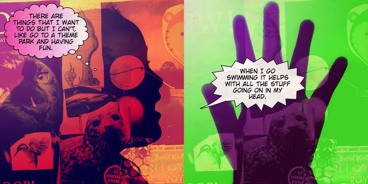 robincowings's tweet photo. Having a brilliant day working with @DVdigitalskills helping young carers tell their stories. Here’s a few  of their images. #DigitalMe #DigitalVoice #photomontage #dianaapp #halftoneapp https://t.co/6Jmumxns5t
