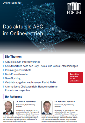 ben_rohrssen's tweet photo. THE ABC OF #ONLINE DISTRIBUTION - Take part in our WEBINAR, by Martin Rothermel &amp; @ben_rohrssen: 4 July 2019 11am - 12:30pm ONLINE, hosted by @FORUM_Institut. Register here: https://t.co/o8xHZo2HMR #ecommerce #distribution https://t.co/PAn6RQYW8y