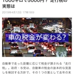 自動車税変わる!【1000キロ5000円の走行税】