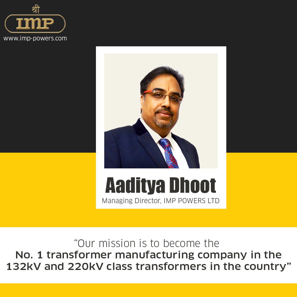 Our MD, <a href="/aadityadhoot/">Aaditya Dhoot</a> sharing his vision for the company. 
#IMPPOWER #IMPNews #IMPTransfomers #TransformingTheGlobe #ServingTheNation #PowerToPowerTheFuture