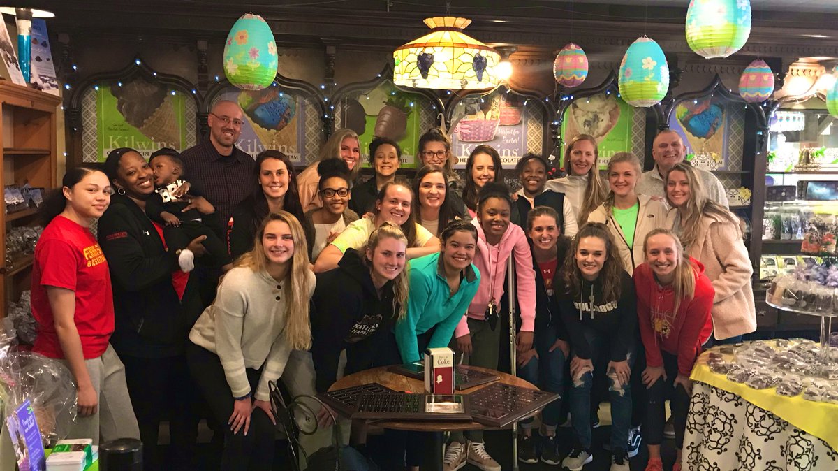 kfaustin's tweet image. Ice cream and awards with our 2018-2019 @FerrisWBBall team. One last time to be together and celebrate our group, program and Ferris State. #gratitude #7core #kilwins