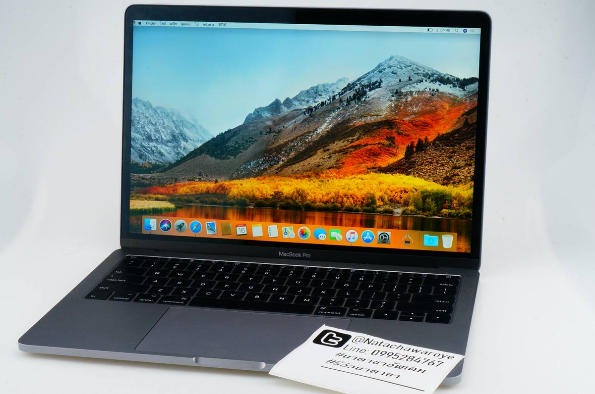 Crescent_moon42's tweet image. #นาตาชาอัพเดท 
#MacBookPro2017
ราคา 37,900.- บาท
(13-inch 2017 Two Tunderbolt 3 Ports)
Intel Core i5 2.3Ghz, Ram 8GB,SSD 256GB
เสปก
CPU: intel Core i5 2.3Ghz 
RAM: 8GB/2133 DDR3
HD: SSD 256GB
VGA: Intel Iris Plus 640 1.5GB
LCD: Ratina ขนาด 13.3 นิ้ว(2560*1600) (มีต่อ)