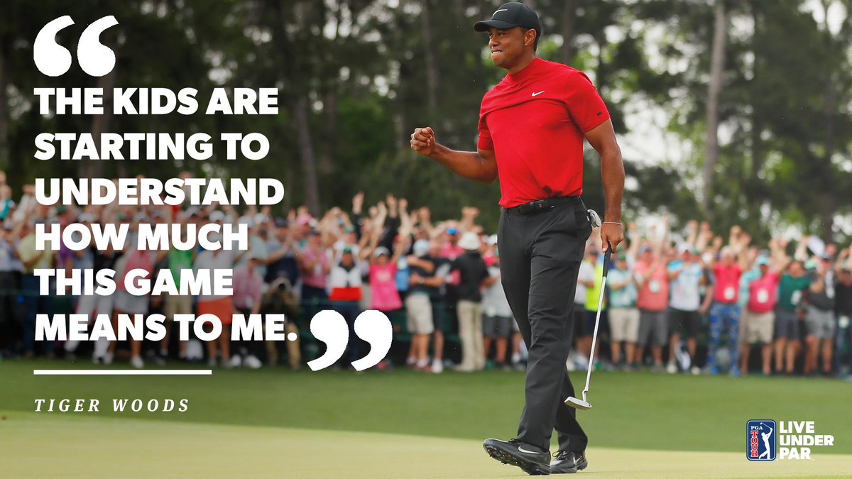 PGATOUR's tweet photo. Creating memories on Masters Sunday. 🙌 https://t.co/aicaMa284v