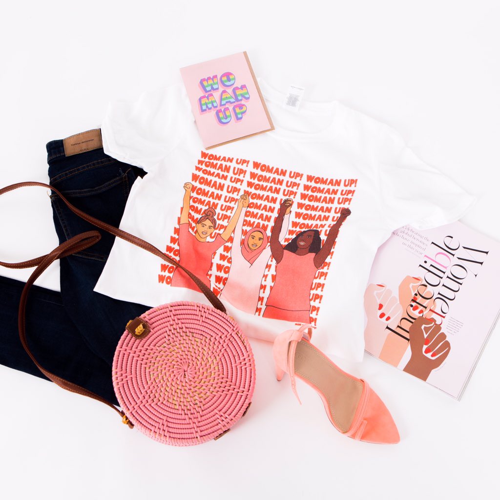 MissGloriaDS's tweet photo. We designed the official T-shirt’s for @WChildCancer’s 2019 #WomanUp campaign 💕 

All profits go towards empowering and upskilling female nurses within developing countries. Head over to our Insta to read the full story and buy a t-shirt here! >> https://t.co/MBBBDMqLEe https://t.co/e4woehiC3K
