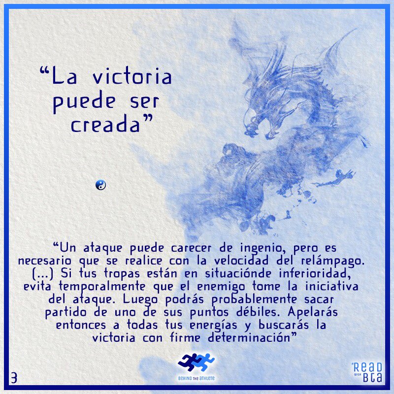 BehindAthlete's tweet photo. 🗨 Mr. Boost: “El arte de la guerra de Sun Tzu, escrito el siglo V. a.C, nos puede servir para aprender a competir y gestionar equipos, siempre adaptándolo a nuestro contexto. Os dejamos sumergiros en sus páginas”

#read #books #elartedelaguerra #suntzu #sport #ReadWithBTA #BTA https://t.co/27KZvyZ0PU