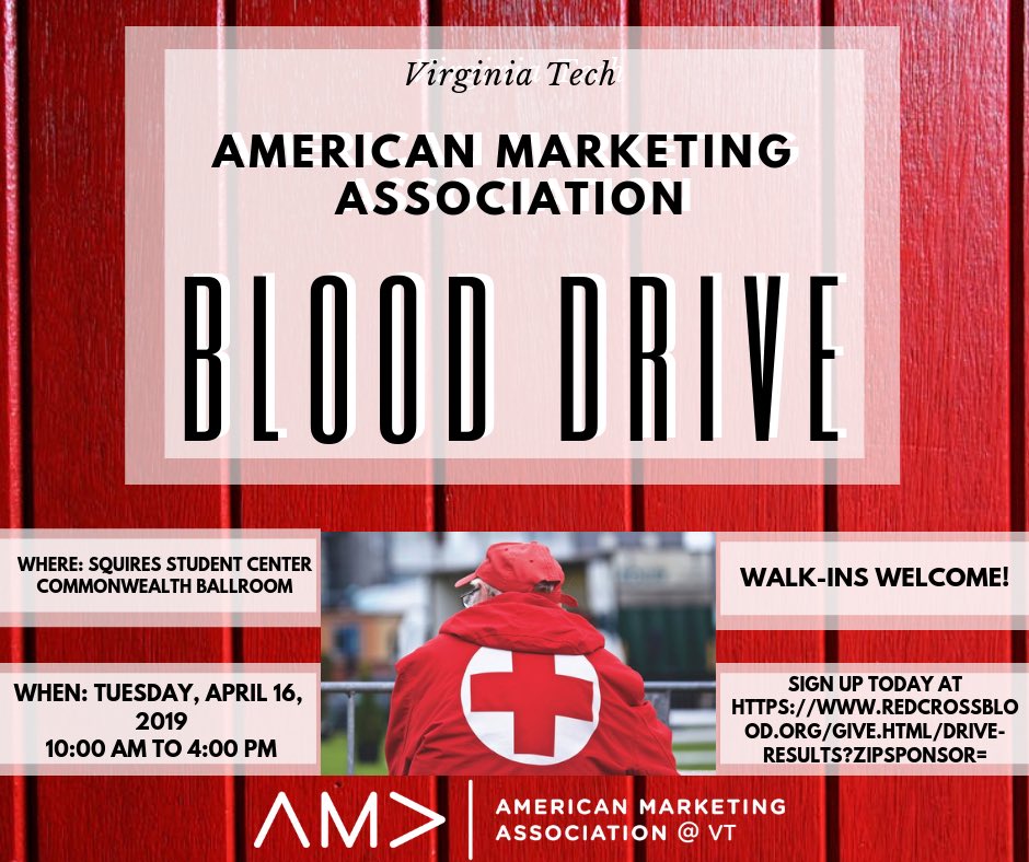 ❗️Don’t forget to come out to the AMA blood drive today in Squires! Stop by any time between 10am and 4pm ❗️