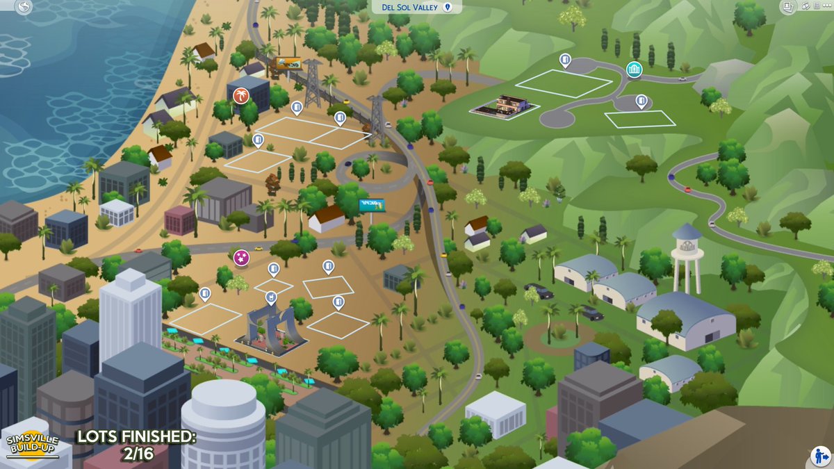 BuildSimsVille's tweet image. Here is how Del Sol Valley is looking right now 👀! Thanks to @hiphipreneeYT and @Kilra0 we now have a gorgeous luxurious modern mansion and a super cool (underground!) bar 😎 Do you want to add to the save-file aswell? Join the Discord!