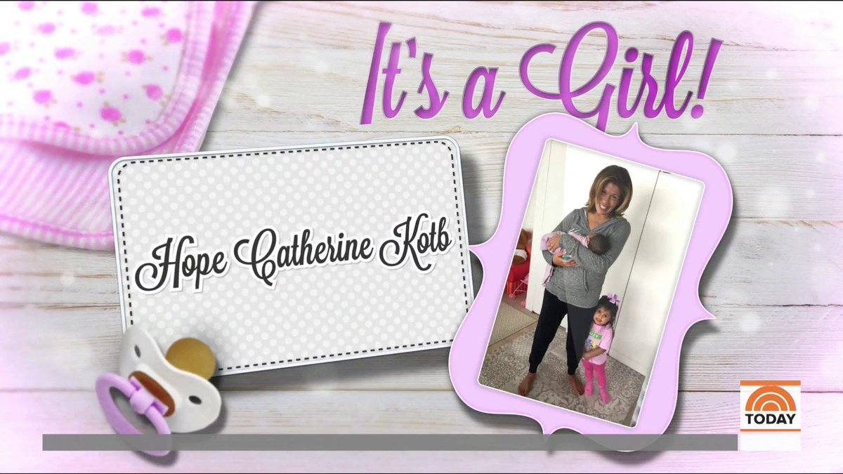 Some very happy news from our @hodakotb – she’s adopted another baby girl!
And she has the sweetest name.