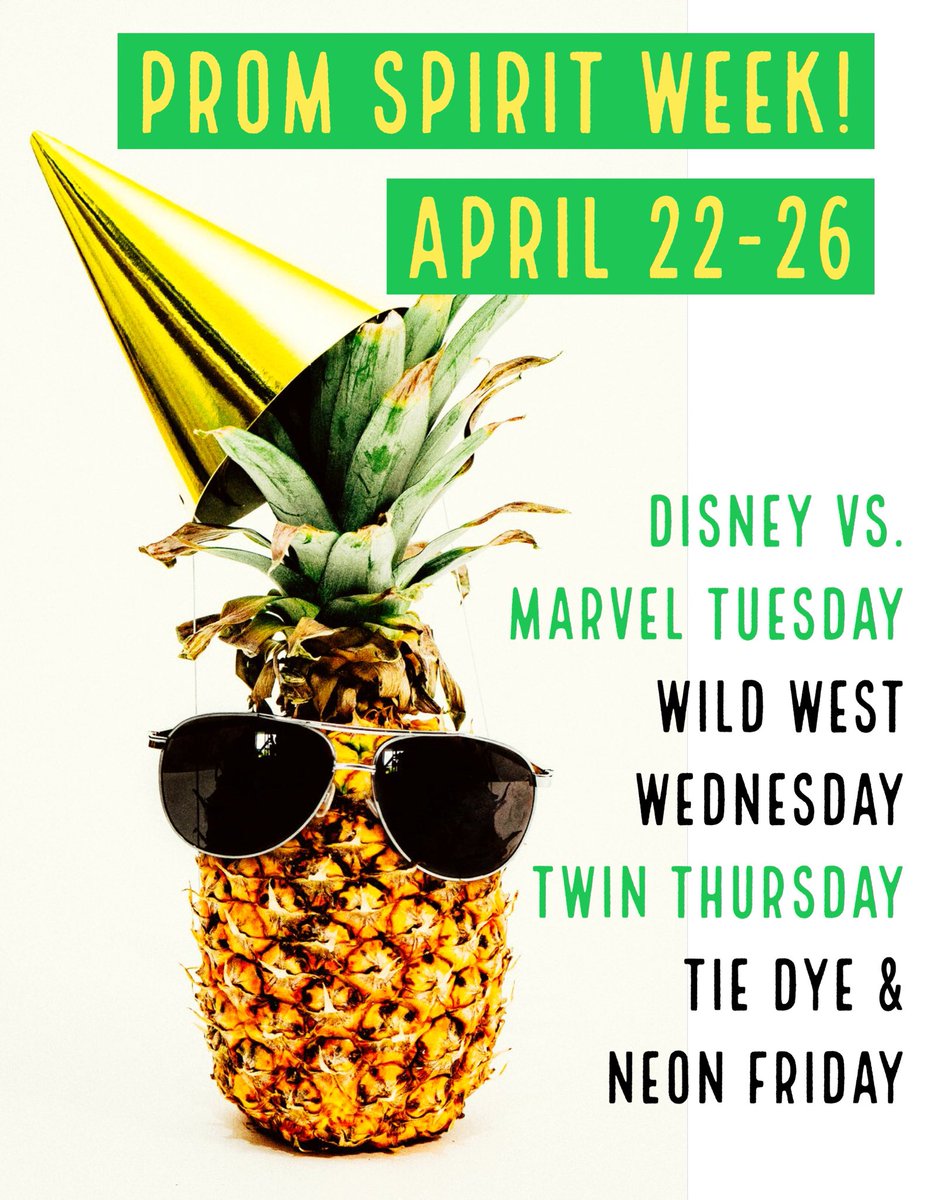 No school Monday! Here is an updated spirit week! ⁦⁦<a href="/WoodridgeWHS/">WoodridgeHighSchool</a>⁩