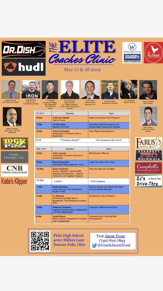 CoachJasonTrout's tweet photo. May 1 Registration deadline for THE ELITE COACHES CLINIC. https://t.co/Bgd4DQiel6 https://t.co/adM1slRref