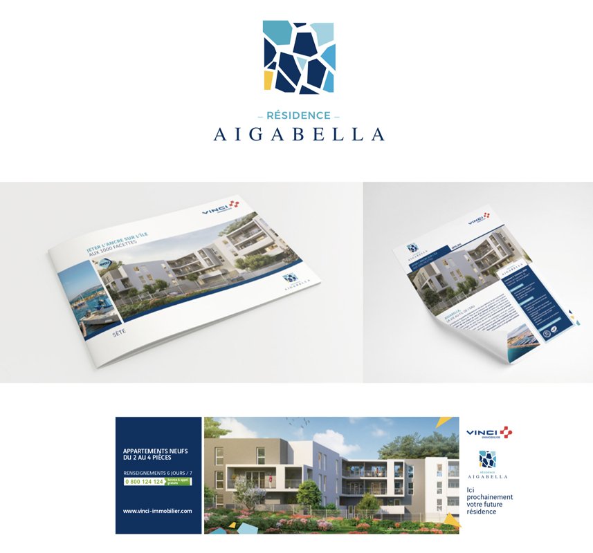 studiogazoline's tweet photo. ⭐️ COMMUNICATION VISUELLE ⭐️

Nos équipes ont travaillé sur l'ensemble de l'identité de la résidence Aigabella située sur Sète.

Toutes nos réalisations : https://t.co/FvfK1we9uk

Merci à @vinciimmobilier pour cette collaboration

#logo #naming #flyer #affiches #brochure https://t.co/PNrs7VakuV