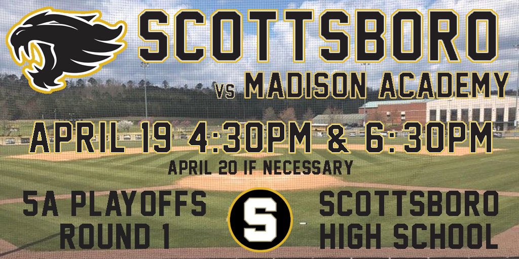 shsbaseball4's tweet photo. Details for Friday’s playoff matchup at home! 

Students - we will have extra seating in the outfield for you and each student will receive a free hotdog or hamburger at the game! https://t.co/07ii65DoVF