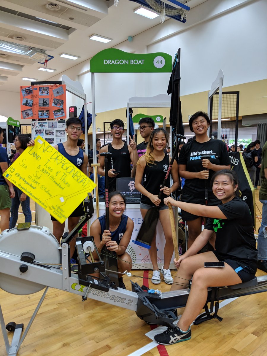 NgeeAnnNP's tweet photo. Try out all the CCAs to find out where your interest lies. Awaken your inner passion in life! #ccafiesta is happening now till 17 April, 10am to 6pm @ Sports Hall C (Blk 22). https://t.co/lAXVstdhHr