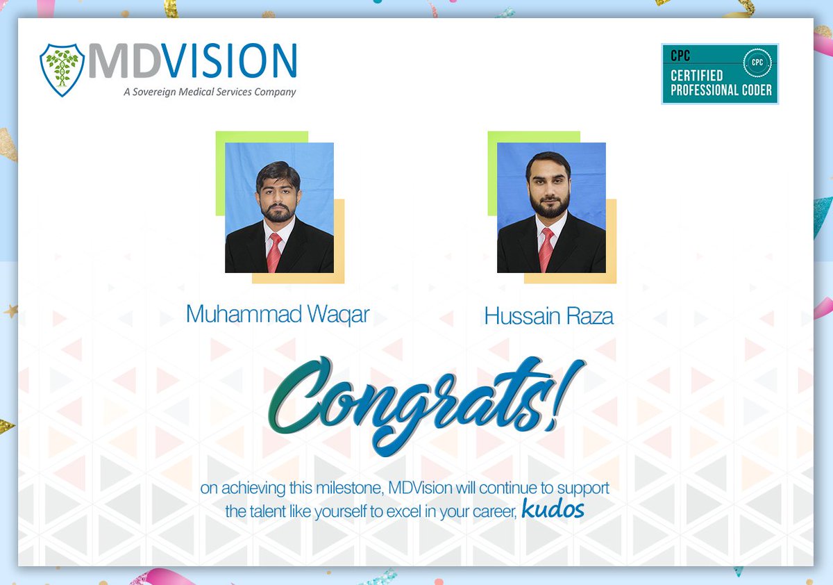 mdvisionpvtltd's tweet photo. #Congratulation #CPC #CertifiedProfessionalCoder2019 #Achivement #Reward #CareerGrowth #CareerBuilding #MedicalBilling #MedicalCoder #MedicalAuditing #ProfessionalCoder #MDVision #HealthCare https://t.co/jENwiS9cXy